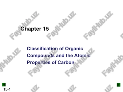 classification of organic compounds and the atomic properties of carbon — PPT