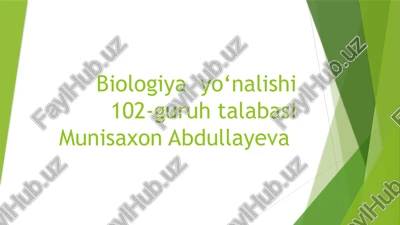 biologiya — PPTX