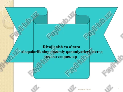 voqyelik va o’zgarish jarayonida ayniyat va ziddiyat dialektikasi — PPT