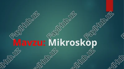 mikroskop — PPTX