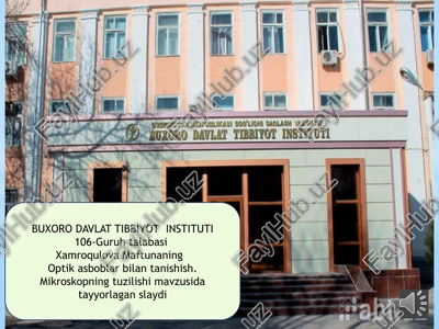 mikroskopning tuzilishi — PPTX