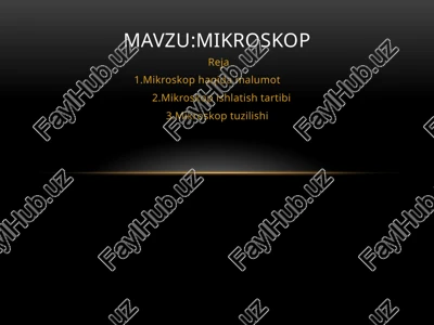 mikroskop — PPTX
