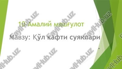 ossamanus–kaft suyagi — PPTX