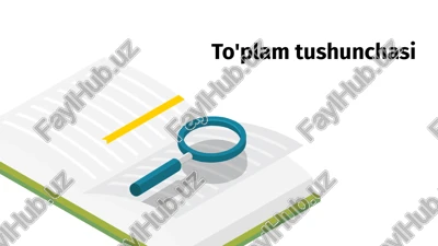 to'plam tushunchasi — PPTX