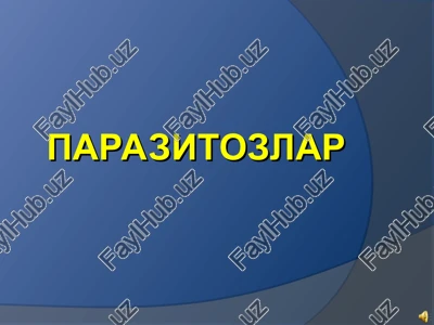 parazitozlar — PPT