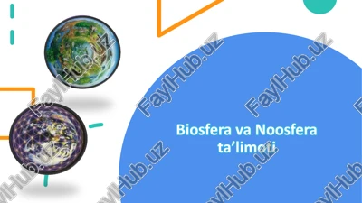 biosfera va noosfera ta’limoti — PDF