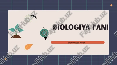 hujayralar tuzilishi — PPTX