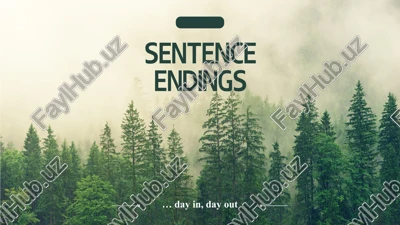 sentence endings — PPTX