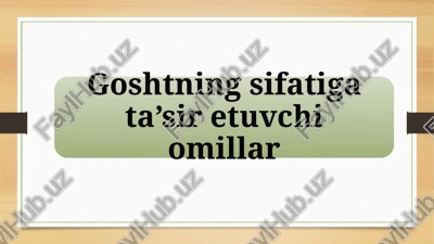 biologik omillar — PPTX