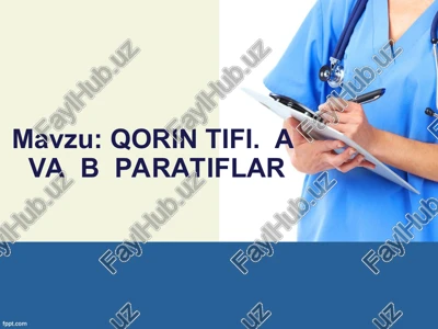qorin tifi. a va b paratiflar — PPT