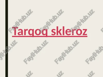tarqoq skleroz — PPTX