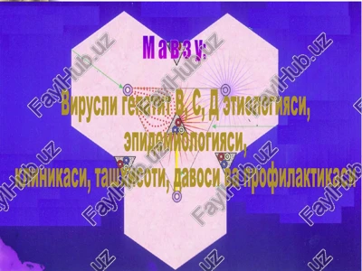 virusligepatit v, s, detiologiyasi — PPTX