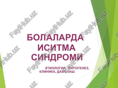 isitma sindromi — PPT