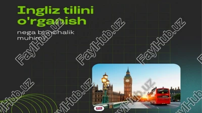 ingliz tilini o'rganish — PPTX