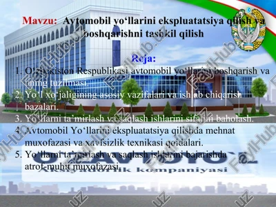 o'zavtoyo'l — PPT