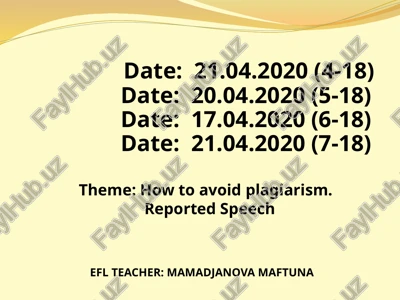 how to avoid plagiarism — PPT