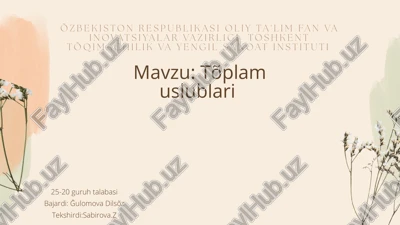 ayollar tõy libosi tarixi — PPTX