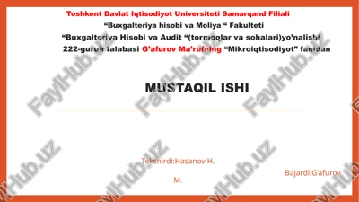mikroiqtisodiyot — PPTX