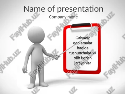 galvanic qoplamalar haqida tushunchalar — PPTX