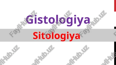 gistologiya — PPTX