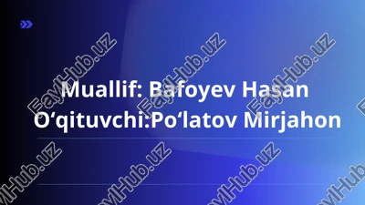 matn protsessorlari va unda ishlash imkoniyatlari — PPTX