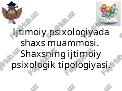 ijtimoiy psixologiya — PPTX