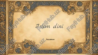 islom dini — PPTX