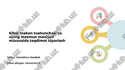 kiber makon tushunchasi va uning mazmun moxiyati — PPTX