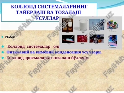 kolloidsistemalar — PPT