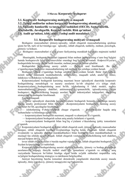 korporativ boshqaruv — DOCX