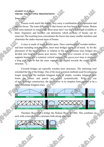 truss types — DOCX