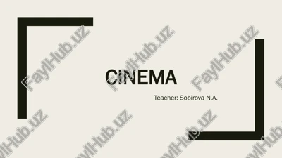cinema — PPTX