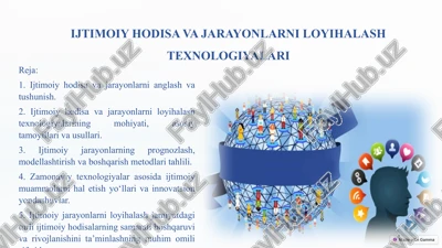 ijtimoiy hodisa va jarayonlarni loyihalash texnologiyalari — PPTX