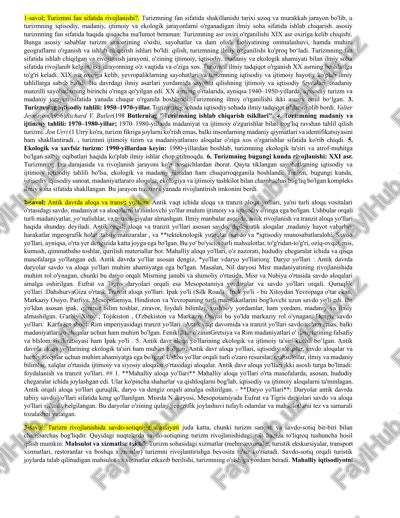 turizmning fan sifatida rivojlanishi — DOCX