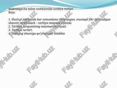 tarbiyaturlari — PPTX