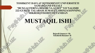 buxgalteriya hisobiva audit — PPTX