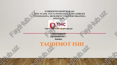 iqtisodiy o’sish — PPTX