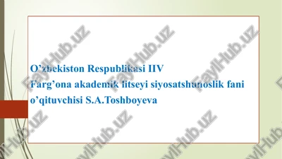 o’zbekiston respublikasi mudofaa doktrinasi — PPTX