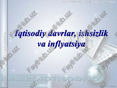 iqtisodiy davrlar — PPT