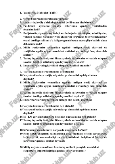 intensiv iqtisodiy o‘sishning manbai bo‘lib nima hisoblanadi? — DOCX