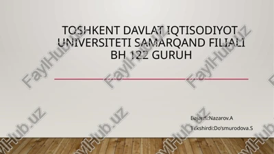 kreditning zarurligi va omillarini o'rganish — PPTX