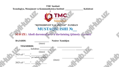 aholidaro madlari va davlatning ijtimoiy-siyosati — PPTX