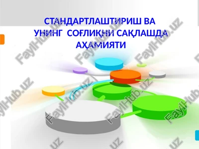 standartlashtirish — PPTX