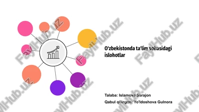 o'zbekistonda ta'lim sohasidagi islohotlar — PPTX
