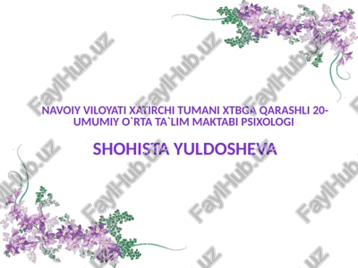 o`yin bilan davolanamiz — PPTX