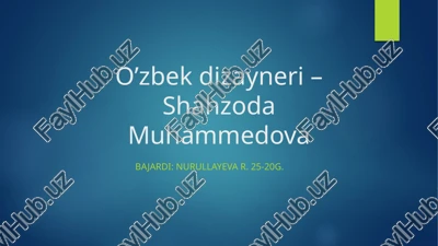 shahzoda muhammedova — PPT