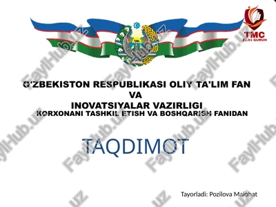 asosiy ishlab chiqarish fondlaridan foydalanish ko’rsatgichlari — PPTX