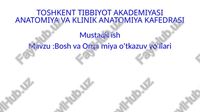 utkazuv yollari — PPTX