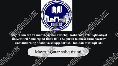 qatarsoliqtizimi — PPTX