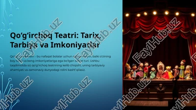 qo‘g‘irchoq teatri — PPTX